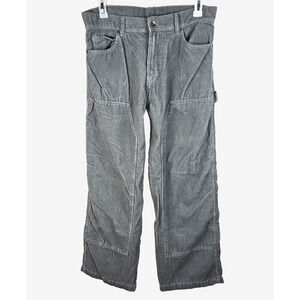 Y2K No Boundaries Corduroy Pants 32x30 Cargo Double Knee Baggy Distressed Skater